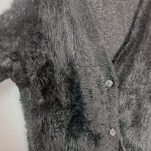 Totême Black Alpaca Biella Cardigan, Sz M - Picture 7 of 11